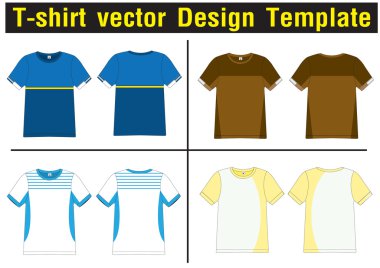 t-shirt vektör şablonu