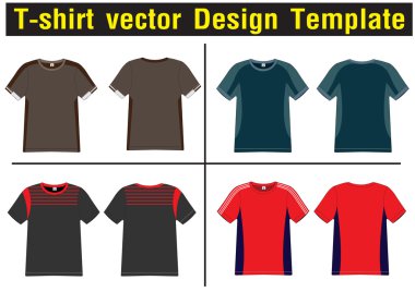 t-shirt vektör şablonu