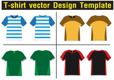 t-shirt vektör şablonu