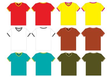 t-shirt vektör şablonu