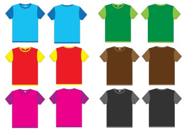 t-shirt vektör şablonu