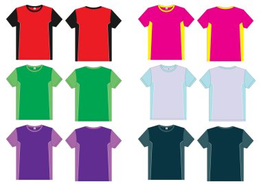 t-shirt vektör şablonu