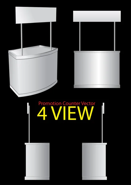 빈 프로 모션 카운터 디스플레이 — 스톡 벡터