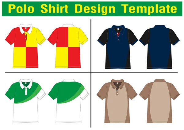 Poloshirt-Design — Stockvektor