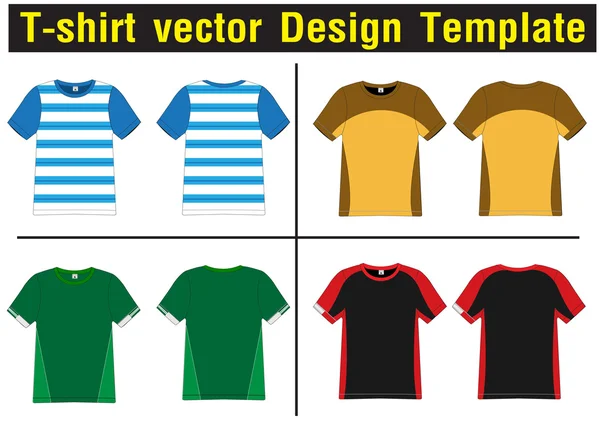 T-shirt vector template — Stock Vector