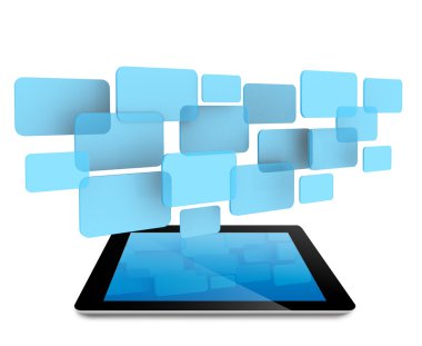 dokunmatik ekran arayüzü ve tablet bilgisayar