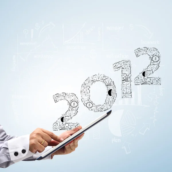 2012 business plan concept ideas — Stock Photo, Image