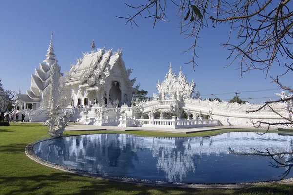 Wat Rong Khun,Chiangrai, Temple in Thailand — Stock Photo, Image