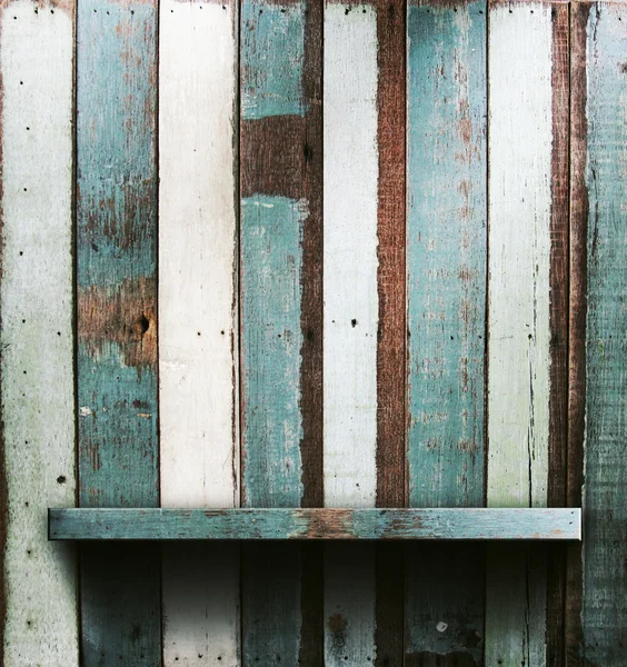 Wooden shelves — Stock Photo, Image