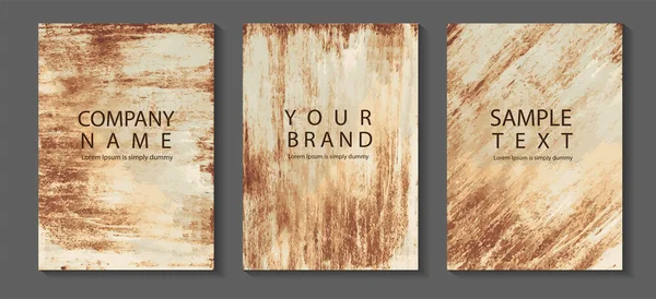 Vector Rusty Metal Texture Background Size Design Work Page Cover — Stok Vektör