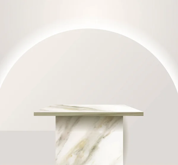 Vector Marble Shelf Stand Podium Design Product Display Presentation Design — Image vectorielle