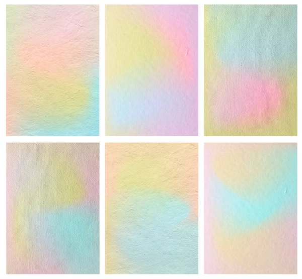 Set Paper Texture Pastel Colors Background Size Design Work Cover — Stock Photo, Image