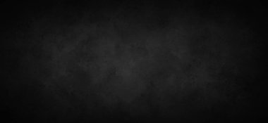 Siyah beton doku arka planı, web sitesi pankartı tasarımı için eski grunge kaba arkaplan