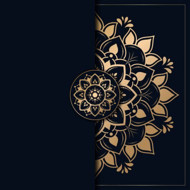 Mandala 'nın çiçek desenli dairesi, Vektör mandala gevşeme desenleri doğa tarzıyla benzersiz tasarım, el çizimi desen, sayfa dekorasyon kartları için mandala şablonu, kitap, logolar.