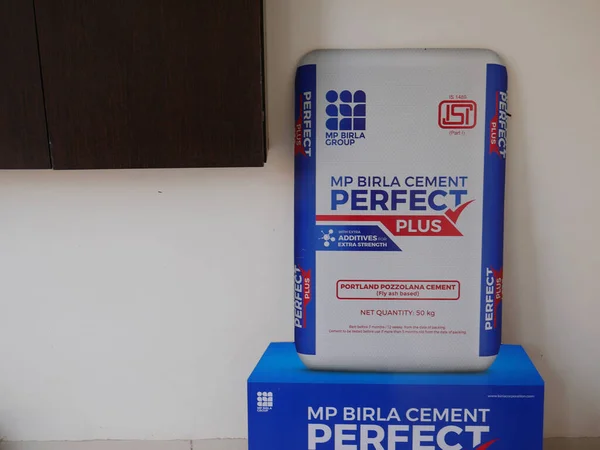 District Katni India March 2022 Birla Perfect Cement Display Board — Foto de Stock