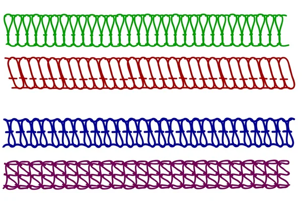 Costuras vectoriales  . — Archivo Imágenes Vectoriales