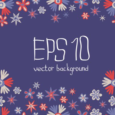 elle çizilmiş doodle çiçek arka plan