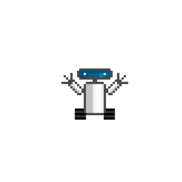 Робот Штучний Інтелект Android Humanoid Robot Thinking Machine Дизайн Логотипу — стоковий вектор