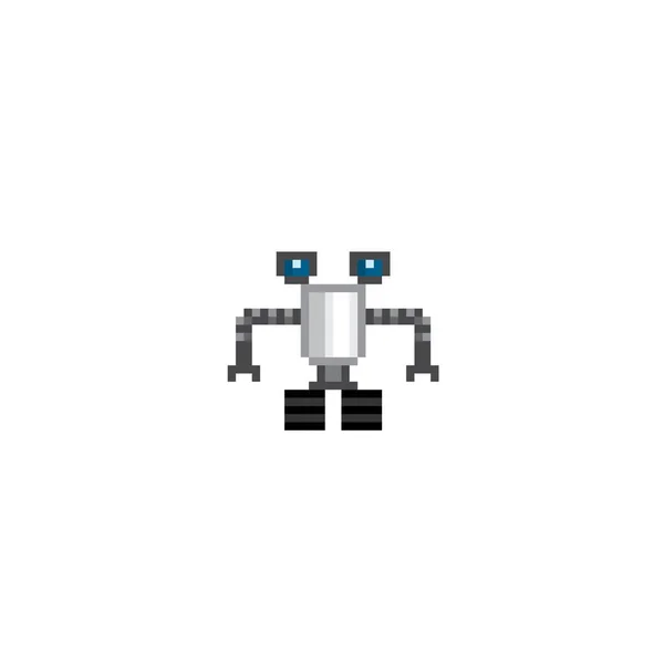 Робот Штучний Інтелект Android Humanoid Robot Thinking Machine Дизайн Логотипу — стоковий вектор