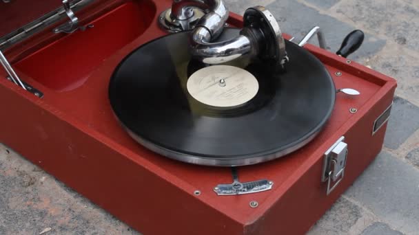 Enregistrements vintage sur le gramophone — Video