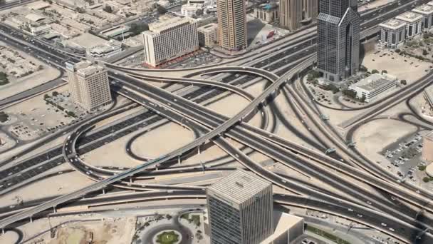 Dubai tráfico de la ciudad — Vídeo de stock