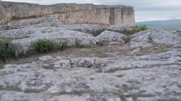 Bord Berg Grön Sommardag — Stockvideo