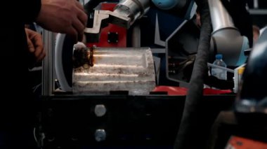 Sektör için lazer donanımı. Sergi
