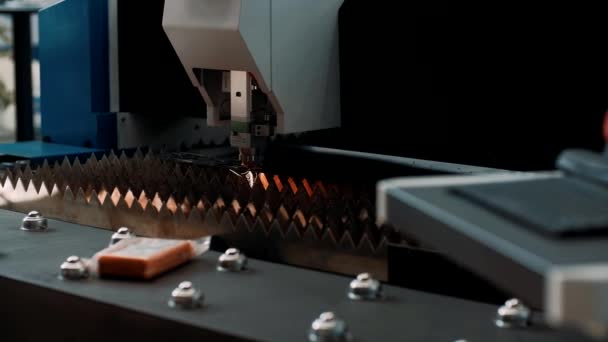 Laser Metallschweißen Durch Roboter — Stockvideo