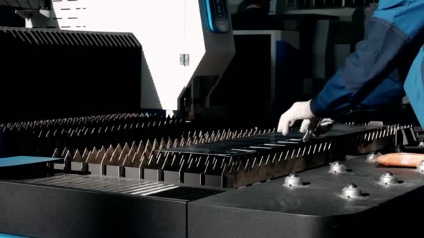 机器人激光金属焊接 — 图库视频影像