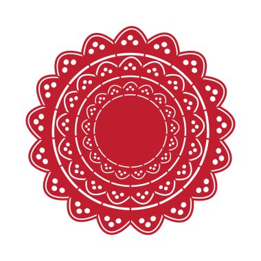 büyük Ajur dantelli beyaz artalanları güzel zarif peçeteye