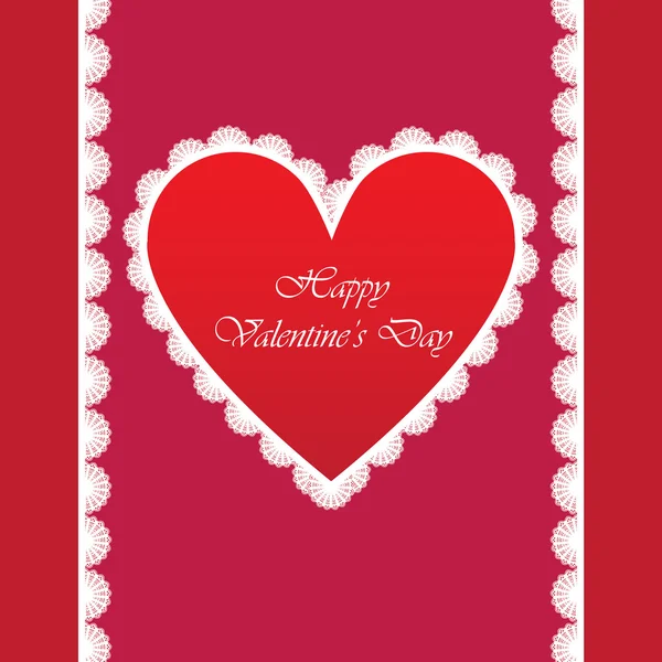 Elegant card for Valentine's Day — Stock Vector