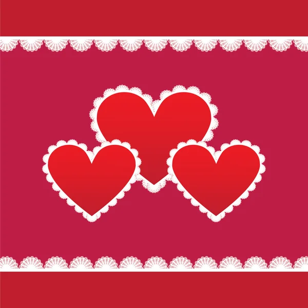 Elegant card for Valentine's Day — Stock Vector