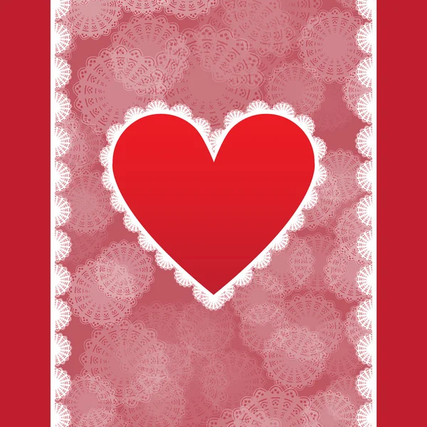 Elegantní karta pro den svatého Valentýna Stock Vektory