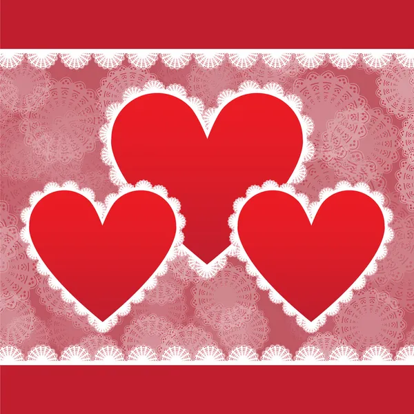 Elegantní karta pro den svatého Valentýna Vektorová Grafika