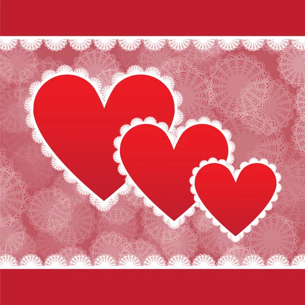Elegantní karta pro den svatého Valentýna Vektorová Grafika