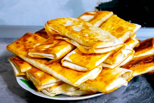 Shawarma Sandwich Fresh Roll Lavash Traditional Middle Eastern Snack Kebab — Stock Photo, Image