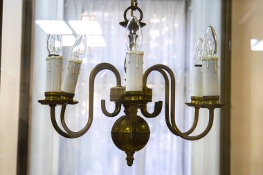 old candelier with many lights
