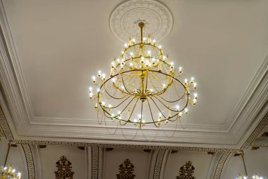 old candelier with many lights