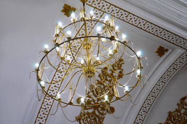 old candelier with many lights