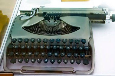 Retro vintage typewriter on the table