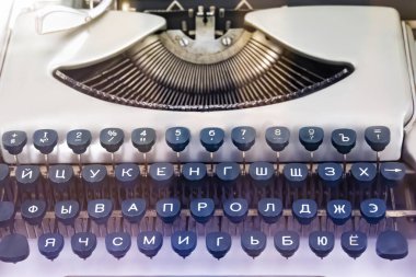 Retro vintage typewriter on the table