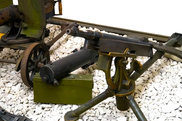 Machine Gun Automatic Weapon Floor — Φωτογραφία Αρχείου