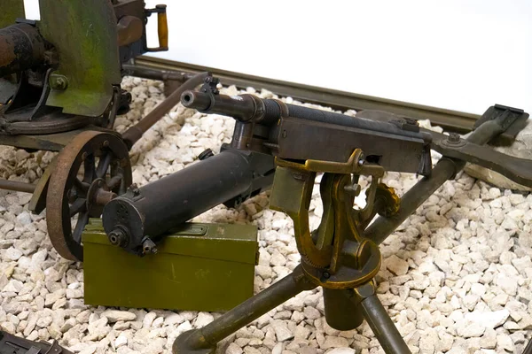 Machine Gun Automatic Weapon Floor — Foto de Stock