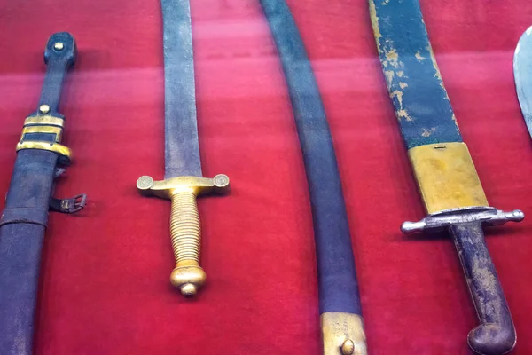 Punhos Algumas Espadas Rapier Dos Séculos Xvi Xvii — Fotografia de Stock