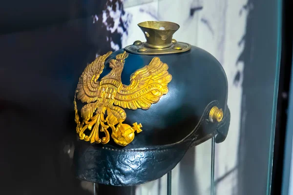 Tysk Hjälm Från 1800 Talet Kallad Pickelhaube — Stockfoto