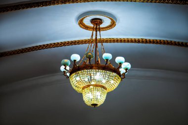 old candelier with many lights