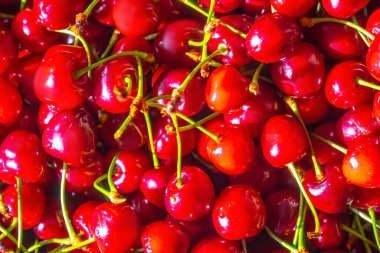 Kiraz. Taze organik böğürtlen Meyve arkaplanı