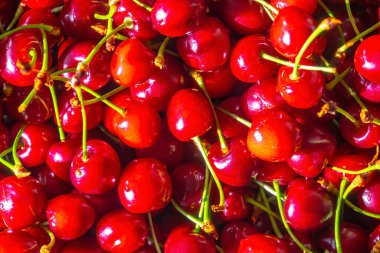 Kiraz. Taze organik böğürtlen Meyve arkaplanı