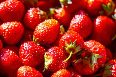 Yakın plan çilek, meyve arkaplan dokusu