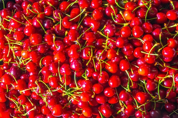Cherry Fresh Organic Berries Fruit Background — Stock Photo, Image